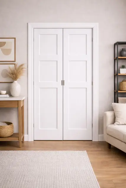 Three Panel Bifold Primed Interior Door