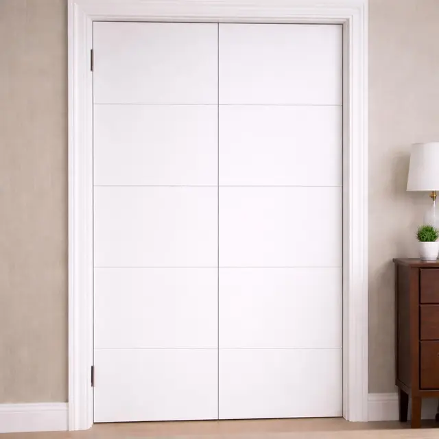 Flush Lines Bifold Interior Primed Door