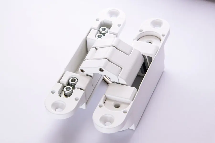 Concealed hinge, white