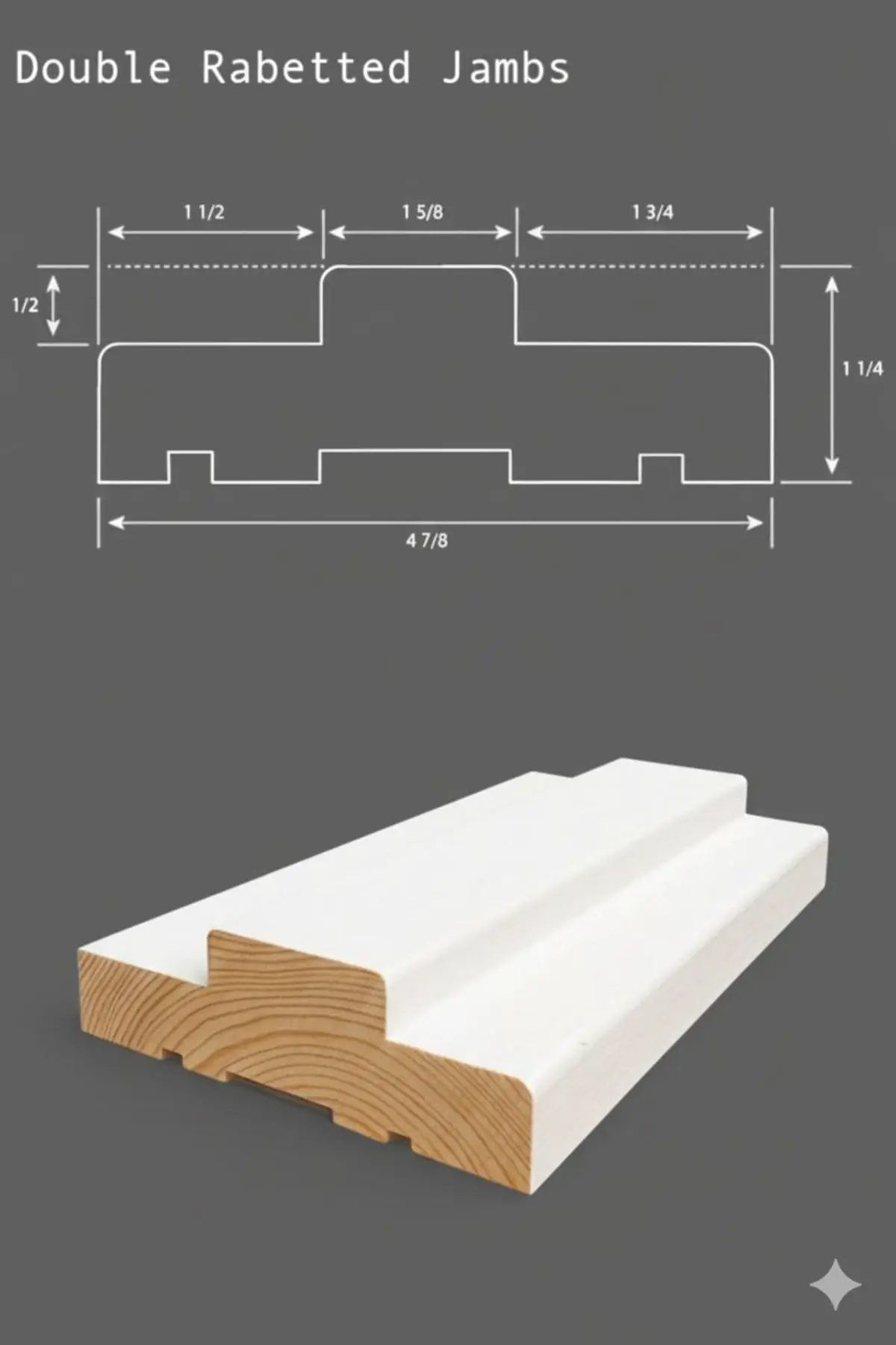Double rabbetted jamb profile