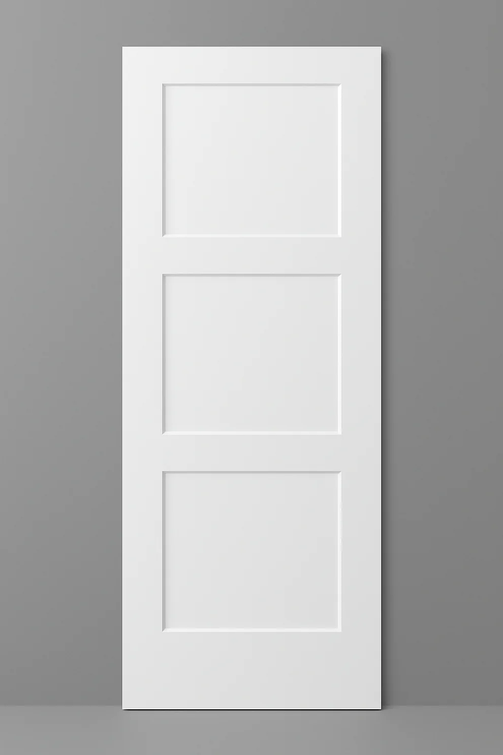 Single Interior Door Shaker Style 80 inch 3 Panel